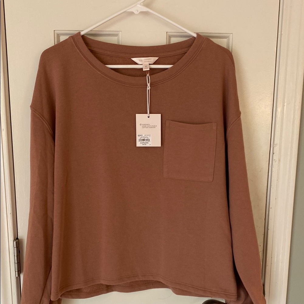 LC Lauren Conrad Pink Crew Neck Sweater
